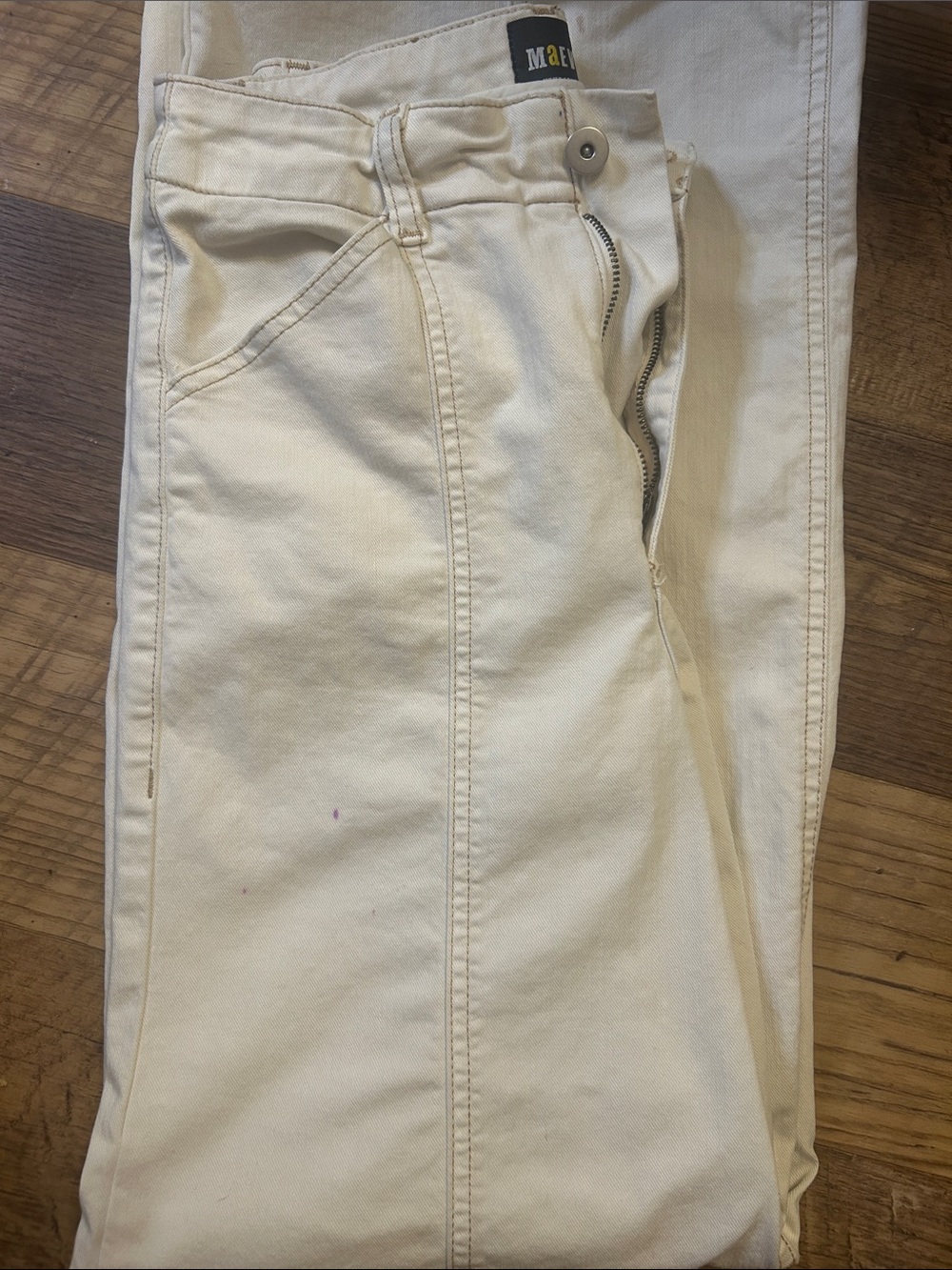 Maeve White High-Rise Wide-Leg Jeans - Picture 8 of 8